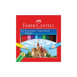 Faber-Castell - Faber Castell Redline Kuru Boya Yarım Boy 12'li