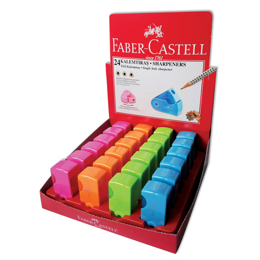 Faber Castell Mini Sleeve Neon Kalemtraş