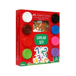 Faber-Castell - Faber-Castell Oyun Hamuru Sayılar Seti 8x50 gr (1)