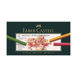 Faber-Castell - Faber-Castell Pastel Boya Polychromos 12 Renk