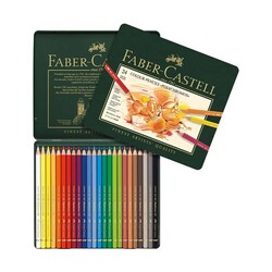 Faber-Castell - Faber Castell Polychromos Kuru Boya 24'lü