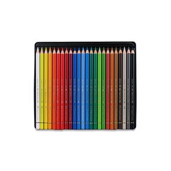 Faber-Castell - Faber Castell Polychromos Kuru Boya 24'lü