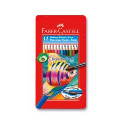 Faber Castell Redline Aquarell Kuru Boya Metal Kutu 12'li - Thumbnail