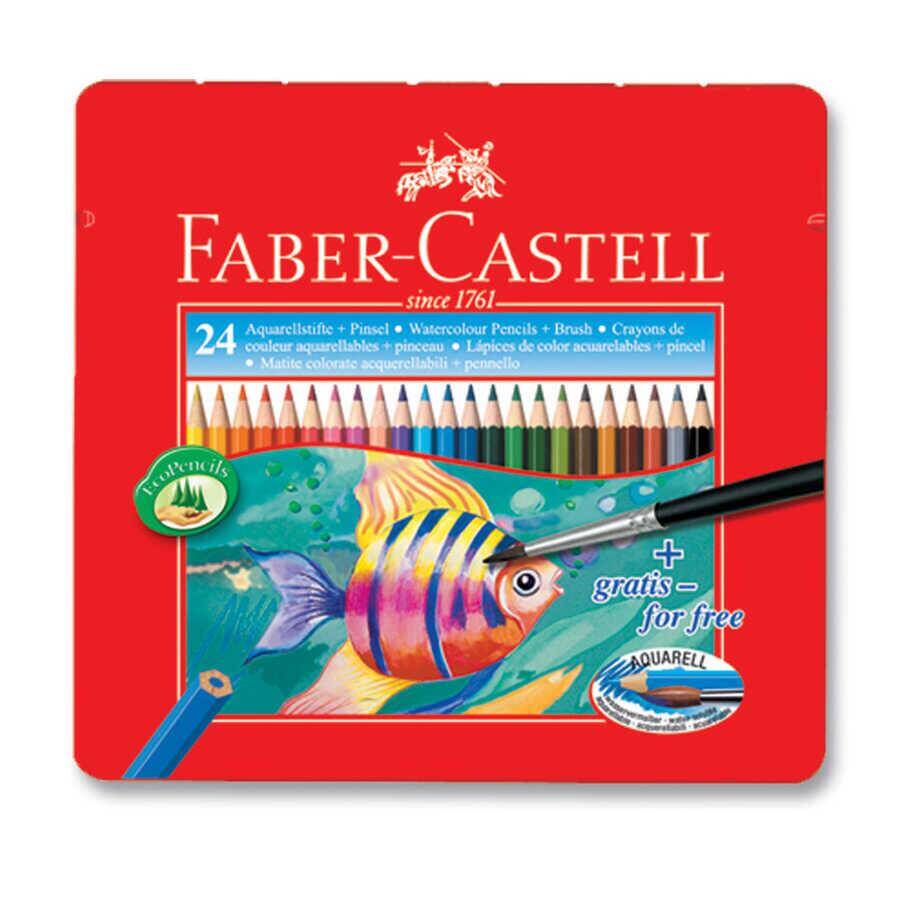 Faber Castell Redline Aquarell Metal Kutu Kuru Boya 24'lü
