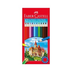 Faber-Castell - Faber Castell Redline Kuru Boya Tam Boy 12'li