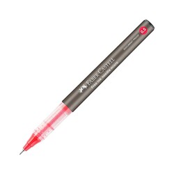 Faber-Castell Roller Kalem Free Ink Needle 0.5 mm Kırmızı - Thumbnail