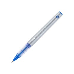Faber-Castell - Faber-Castell Roller Kalem Free Ink Needle 0.7 mm Mavi
