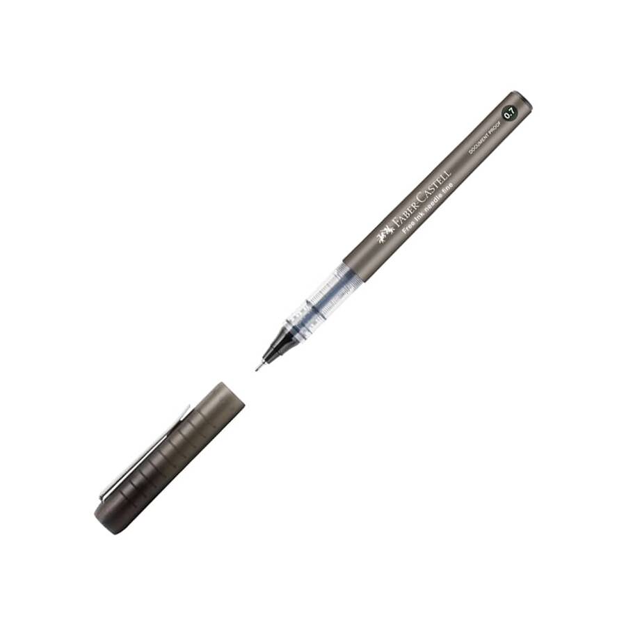 Faber-Castell Roller Kalem Free Ink Needle 0.7 mm Siyah