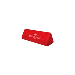 Faber-Castell - Faber-Castell Silgi Üçgen Kırmızı