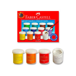 Faber Castell Guaj Boya Simli 12 Renk - Thumbnail
