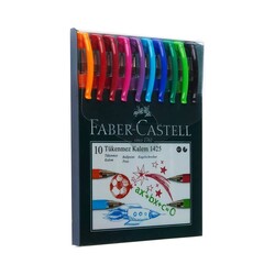 Faber-Castell - Faber Castell 1425 Tükenmez Kalem 0.7 mm 10 Renk 