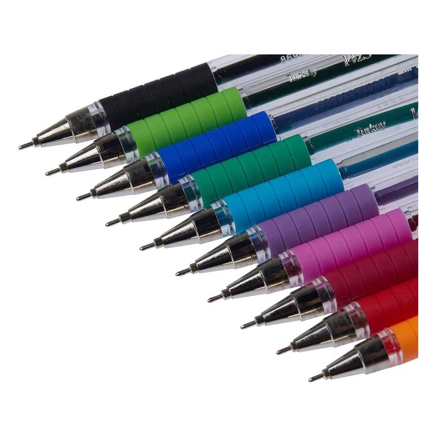 Faber Castell 1425 Tükenmez Kalem 0.7 mm 10 Renk 