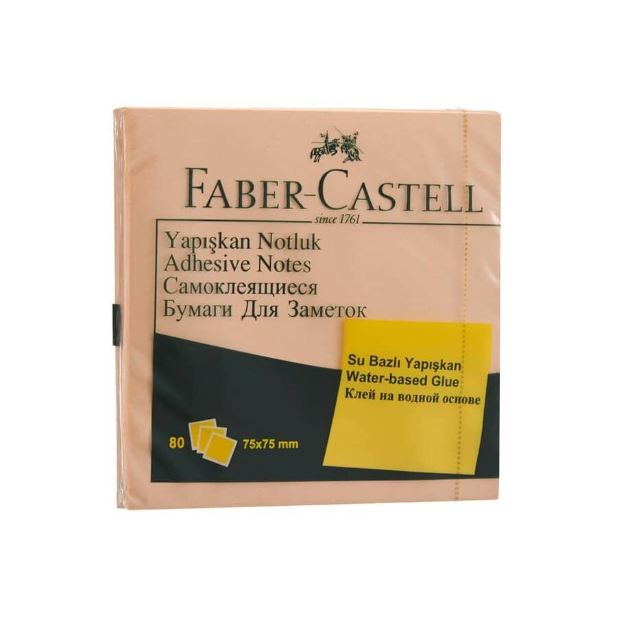Faber Castell Yapışkan Notluk Harmony 75x75mm Krem