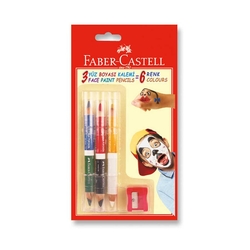 Faber-Castell - Faber Castell Yüz Boyası Kalemi 6'lı