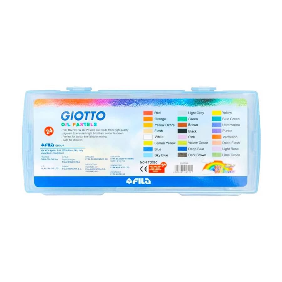 Giotto Big Rainbow Yağlı Pastel 24'lü