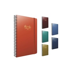 Gıpta - Gıpta Defter Metal Notes Spiralli Pp Kapak A4 100 Yaprak Kareli