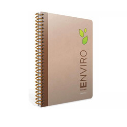 Gıpta - Gıpta Enviro Spiralli Kraft Sert Kapak Defter 17 x 24 100 Yaprak Çizgili