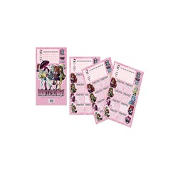 Gıpta - Gıpta Okul Etiketi Monster High 3 Yaprak