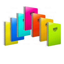 Gıpta - Gıpta Defter Punto A4 Spiralli PP Kapak 200 Yaprak Kareli