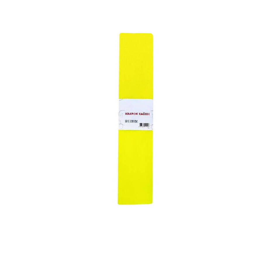Gıpta Renkli Krapon Kağıdı 50 x 200 10 Adet Sarı