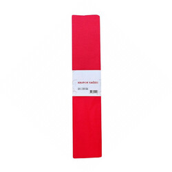Gıpta Renkli Krapon Kağıdı 50x200 cm 10 Adet Kırmızı - Thumbnail