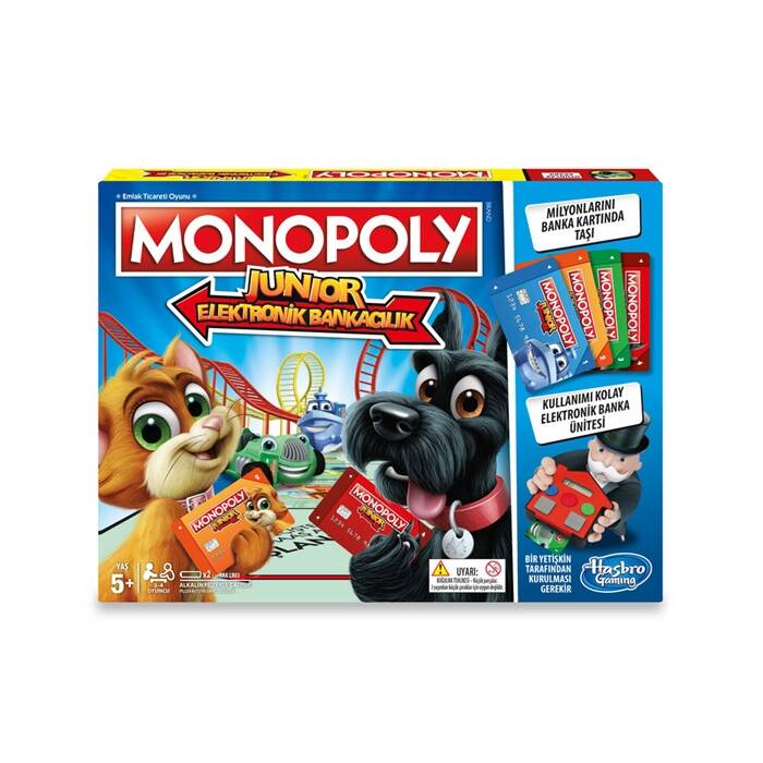 Hasbro E1842 Monopoly Junior Elektronik Bankacılık 6