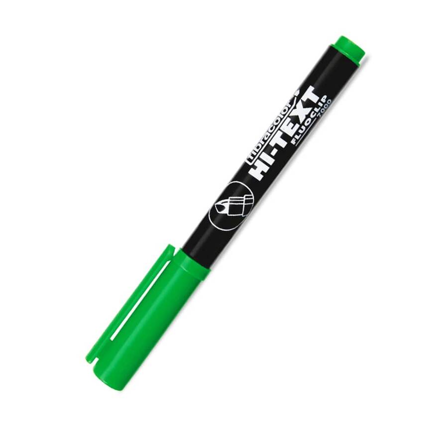Hi-Text 7000 Kalem Tipi Fosforlu Kalem Yeşil 