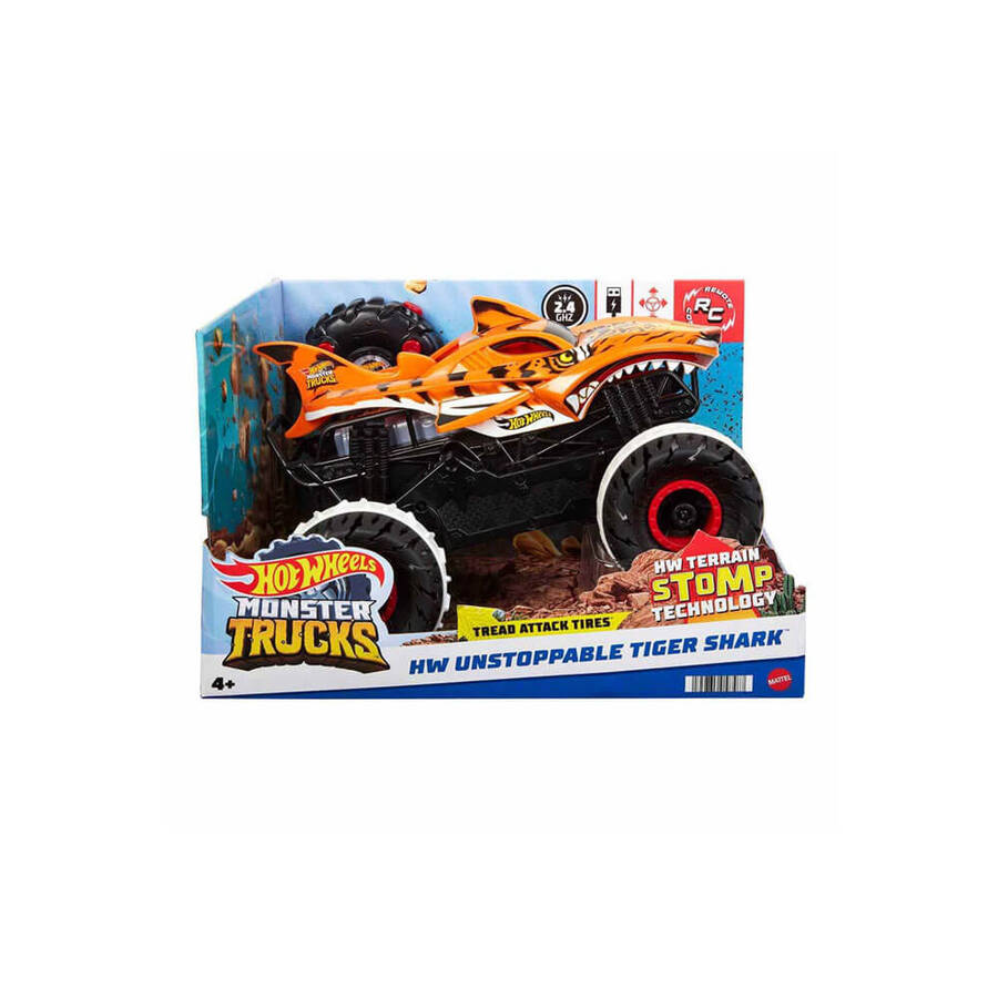 Hot Wheels R/C Monster Trucks Durdurulamaz Tiger Shark