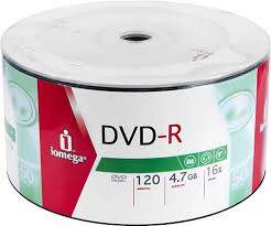 Iomega DVD-R 16x50'li Spindle 4.7Gb 120 dk 