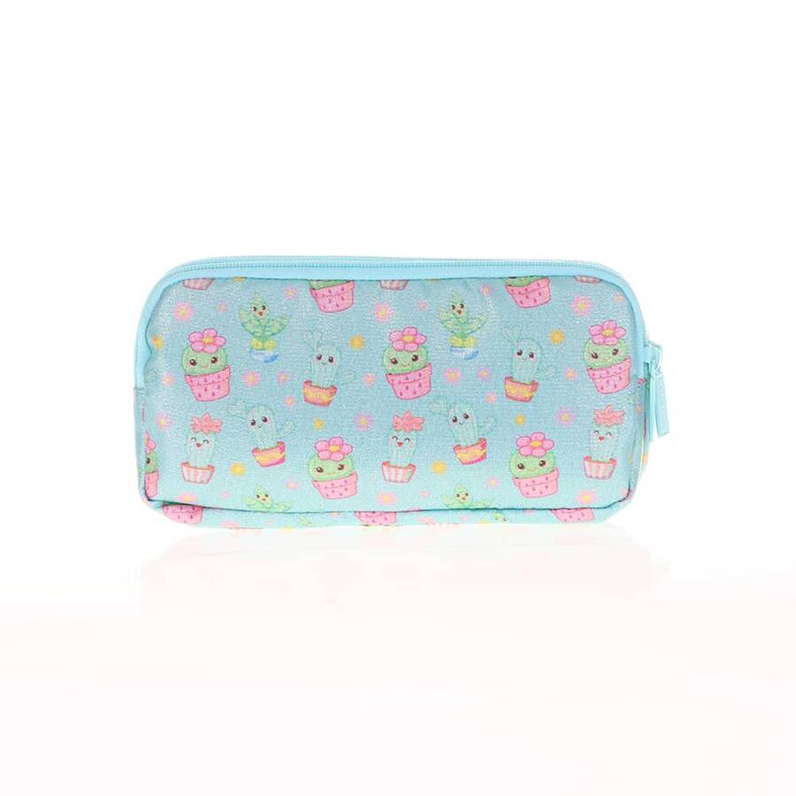 Kaukko Kalem Çantası Kids&Love 3 Bölmeli Kapitone Cactus 8099