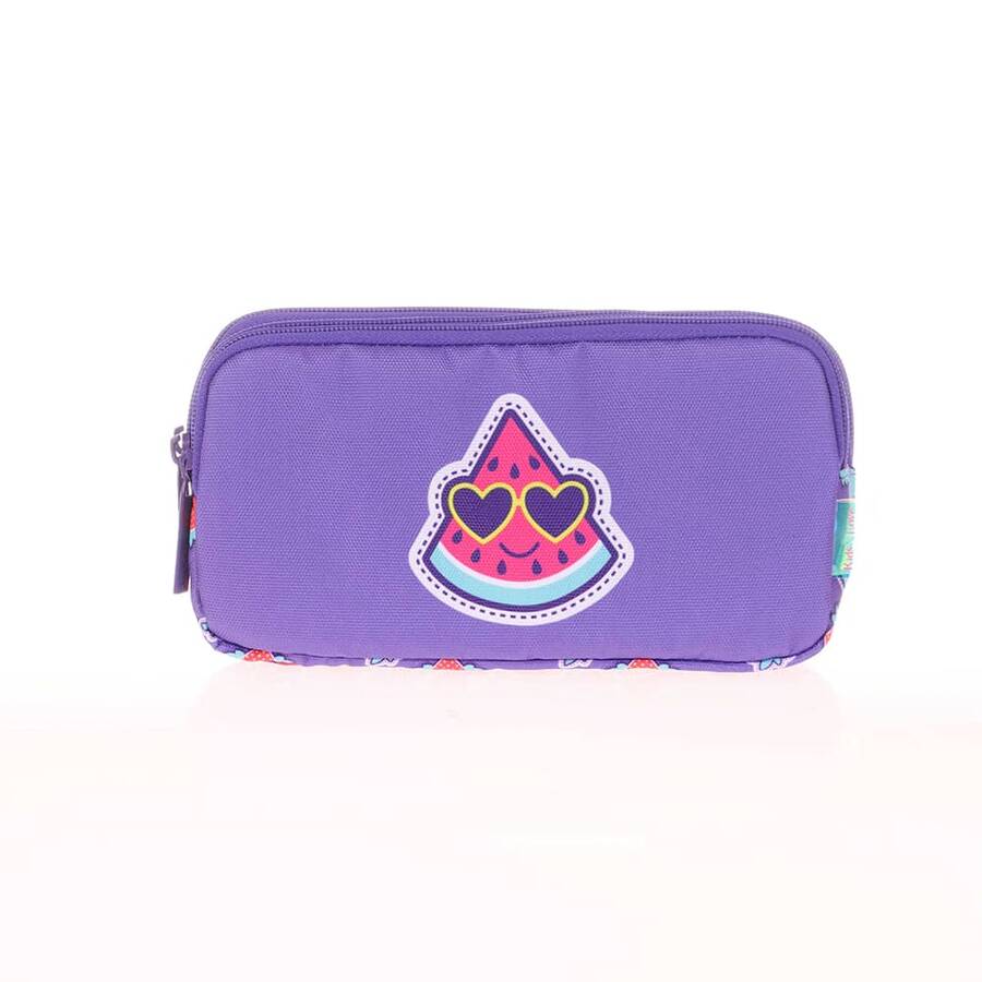 Kaukko Kalem Çantası Kids&Love 3 Bölmeli Rubber Watermelo 8105