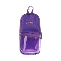 Kaukko - Kaukko Kalem Çantası Magical Junior Bag Transparent-Mor K2502 (1)