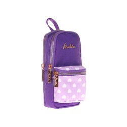 Kaukko - Kaukko Kalem Çantası Soft Floral Junior Bag Purple K2440