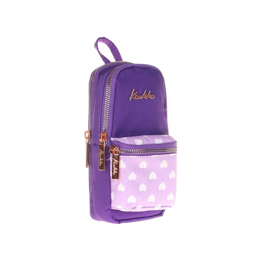 Kaukko Kalem Çantası Soft Floral Junior Bag Purple K2440