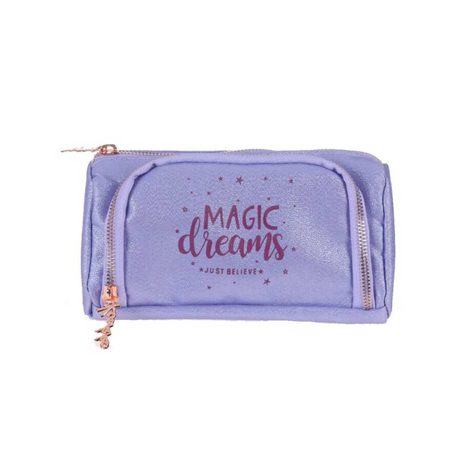 Kaukko Kalem Çantası Sparkle Plump Lila K2304