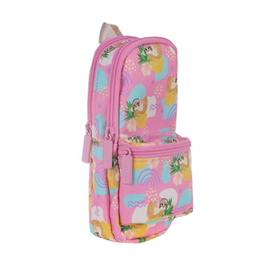 Kaukko Nature Junior Bag Pink Slotsh Kalem Çantası K2327