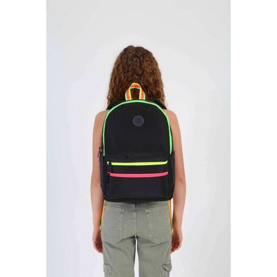 Kaukko Sırt Çantası Magic Dreams Color Zipper Black 1729