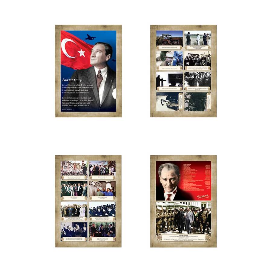 Keskin Color Çıkartma Atatürk İlke Ve İnkılaplar 4'lü