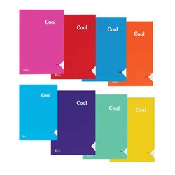 Keskin Color - Keskin Color Cool Defter Plastik Kapak Dikişli A4 40 Yaprak Çizgisiz