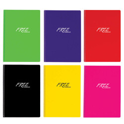 Keskin Color Defter A4 Spiralli pp Kapak 60 Yaprak Free Kareli - Thumbnail