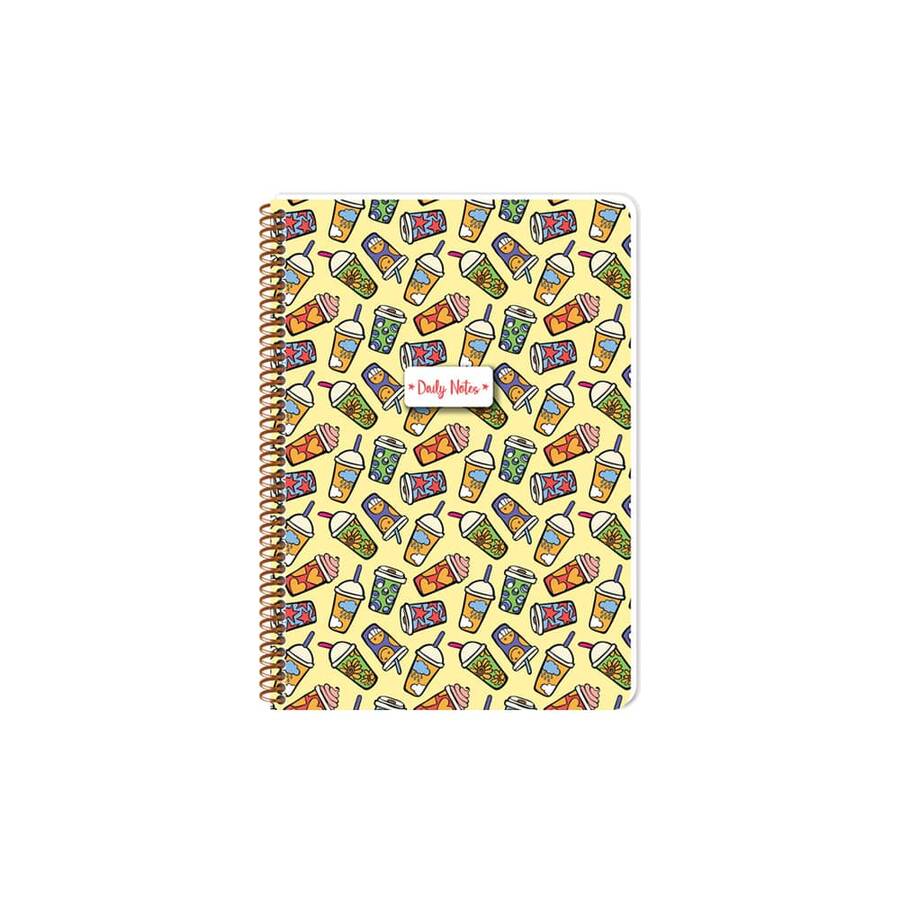 Keskin Color Defter Coffee Spiralli Karton Kapak A4 80 Yaprak Kareli