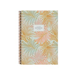 Keskin Color Defter La Plume Spiralli Karton Kapak 16,5x22,5 cm 80 Yaprak Kareli - Thumbnail