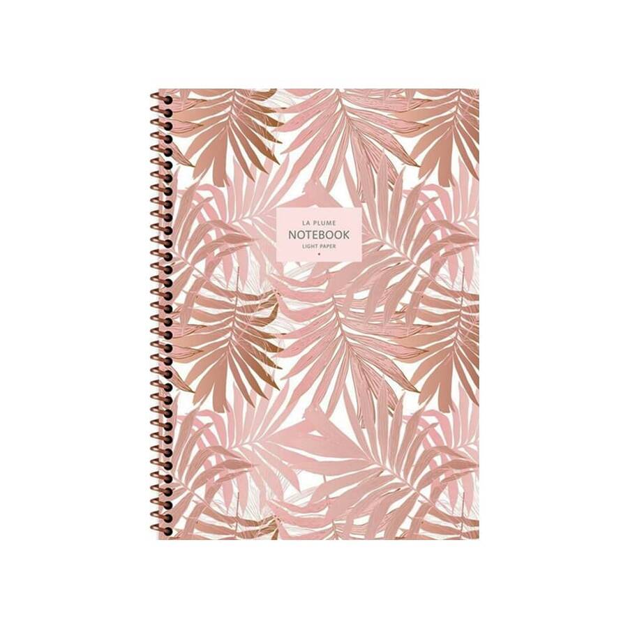 Keskin Color Defter La Plume Spiralli Karton Kapak 16,5x22,5 cm 80 Yaprak Kareli