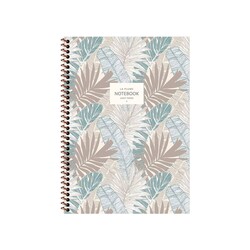 Keskin Color Defter La Plume Spiralli Karton Kapak 16,5x22,5 cm 80 Yaprak Kareli - Thumbnail