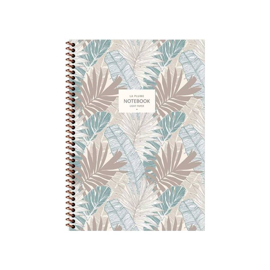 Keskin Color Defter La Plume Spiralli Karton Kapak 16,5x22,5 cm 80 Yaprak Kareli