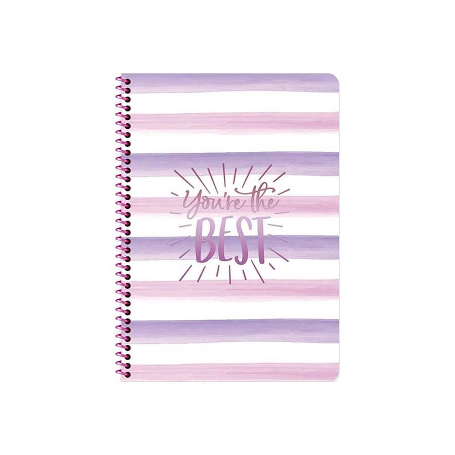 Keskin Color Defter Shine Spiralli Karton Kapak A4 80 Yaprak Kareli