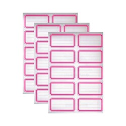 Keskin Color - Keskin Color Etiket 3'lü Tek Renk Pembe