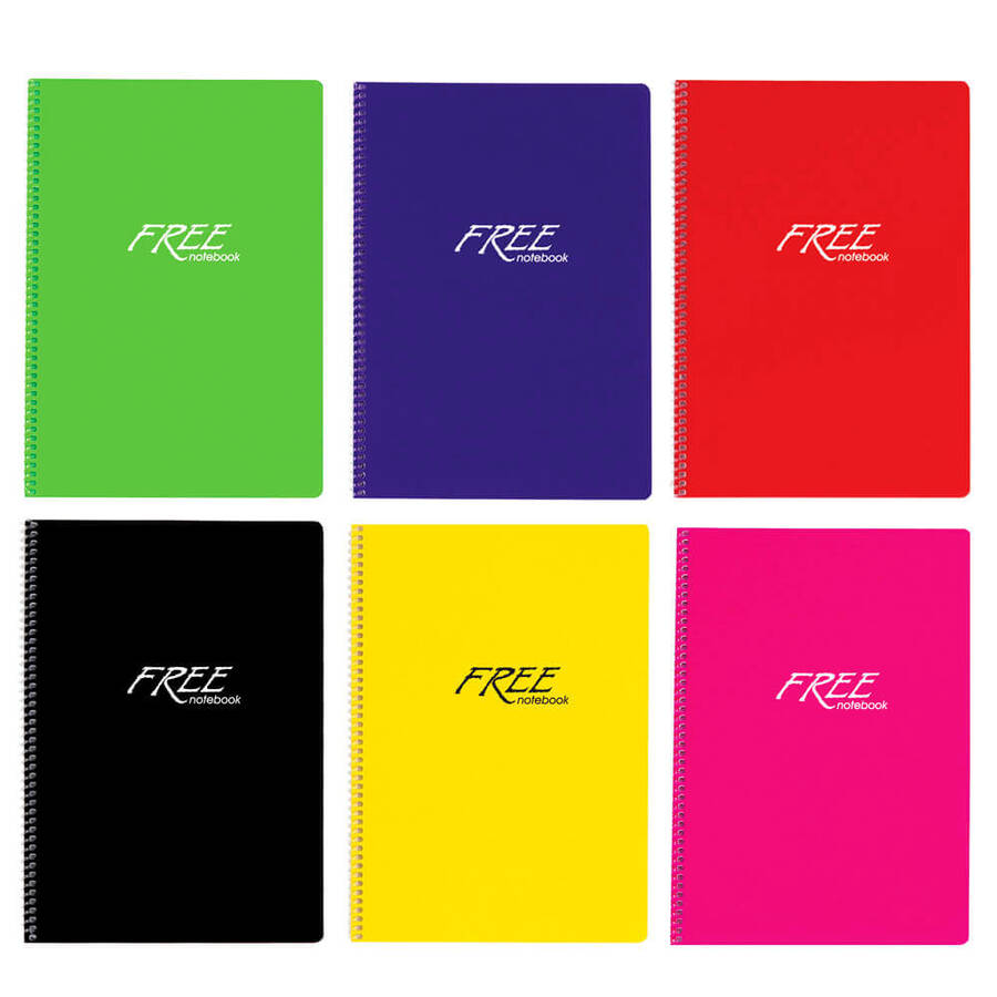 Keskin Color Free Defter Spiralli Pp Kapak A4 200 Yaprak Düz