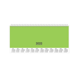 Keskin Color - Keskin Color Haftalık Masa Ajandasi 2022 12x33,5 cm Spiralli Yeşil