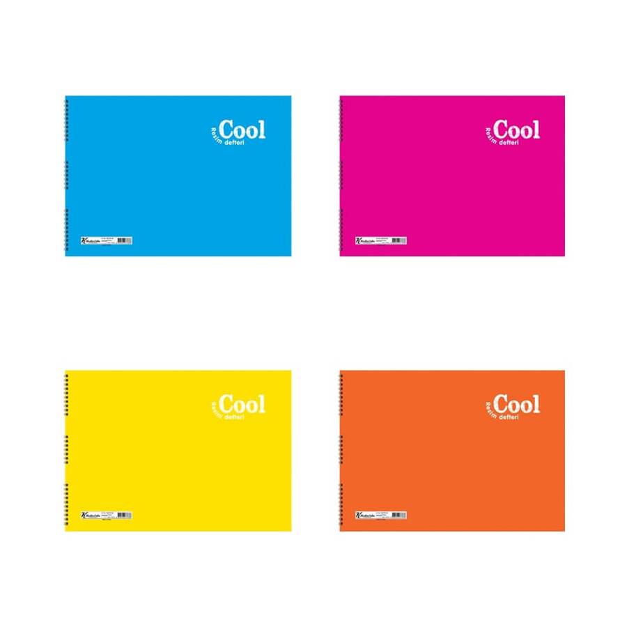 Keskin Color Resim Defteri Cool Spiralli Pp Kapak 17x25 cm 20 Yaprak